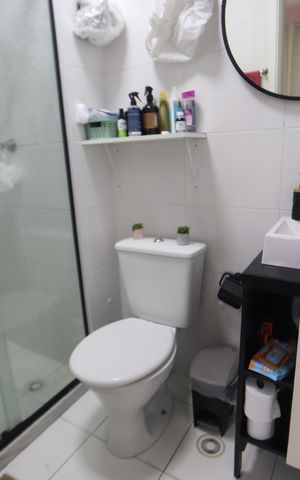 Apartamento para alugar com 27m², 1 quarto e sem vagaBanheiro da Suíte