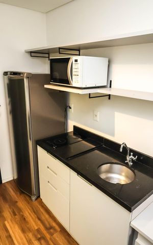 Studio para alugar com 26m², 1 quarto e sem vagaQuarto/Sala e Cozinha