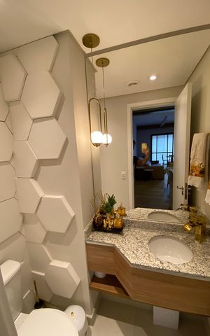 Apartamento à venda com 88m², 3 quartos e 2 vagasBanheiro