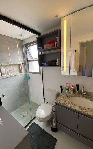 Apartamento à venda com 88m², 3 quartos e 2 vagasBanheiro