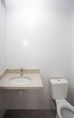 Apartamento à venda com 95m², 2 quartos e 2 vagasBanheiro Social