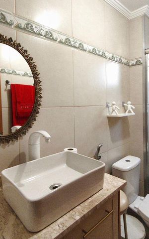 Apartamento à venda com 57m², 2 quartos e 1 vaga Apartamento à venda com 57m², 2 quartos e 1 vagaBanheiro social