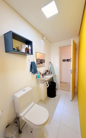Apartamento à venda com 69m², 2 quartos e 1 vagaBanheiro Social