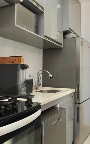 Apartamento à venda com 62m², 2 quartos e 1 vagaCozinha e Área de Serviço