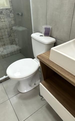 Apartamento à venda com 91m², 3 quartos e 1 vaga Apartamento à venda com 91m², 3 quartos e 1 vagaBanheiro quarto 1