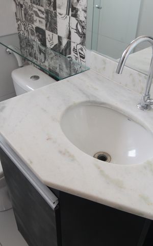 Apartamento à venda com 55m², 2 quartos e 1 vagaBanheiro Social