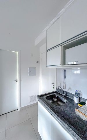 Studio à venda com 26m², 1 quarto e 1 vagaCozinha