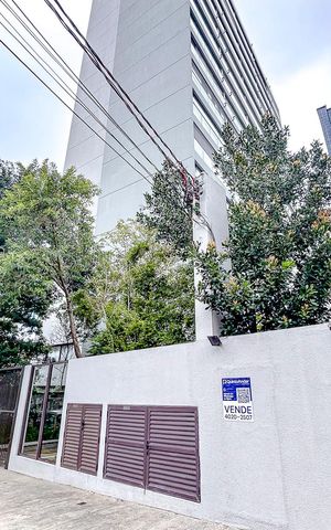 Studio à venda com 26m², 1 quarto e 1 vagaFachada com Plaquinha