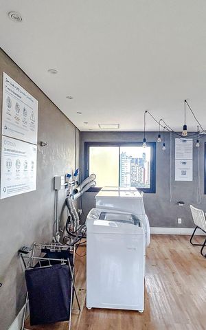 Studio à venda com 26m², 1 quarto e 1 vagaLavanderia