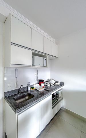 Studio à venda com 26m², 1 quarto e 1 vagaCozinha