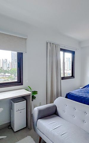 Studio à venda com 26m², 1 quarto e 1 vagaStudio