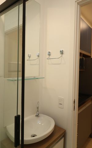 Apartamento para alugar com 25m², 2 quartos e sem vagaBanheiro