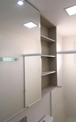 Apartamento para alugar com 60m², 2 quartos e 1 vagaBanheiro Social