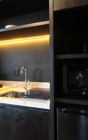 Studio à venda com 31m², 1 quarto e sem vagaCozinha