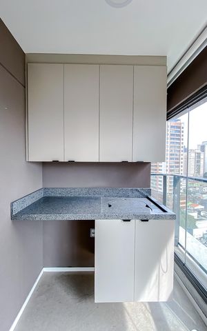 Apartamento à venda com 45m², 1 quarto e 1 vaga Apartamento à venda com 45m², 1 quarto e 1 vagaVaranda