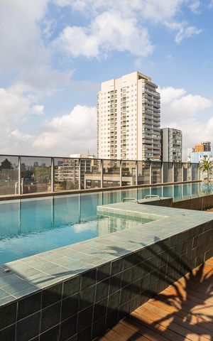 Studio à venda com 27m², 1 quarto e sem vagaPiscina