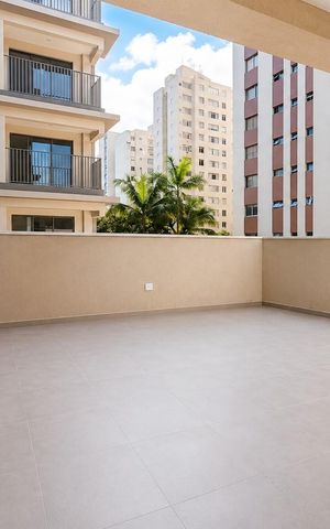 Studio à venda com 58m², 1 quarto e sem vaga Studio à venda com 58m², 1 quarto e sem vagaVaranda