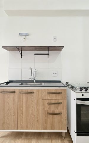 Apartamento para alugar com 24m², 1 quarto e sem vaga Apartamento para alugar com 24m², 1 quarto e sem vagaCozinha