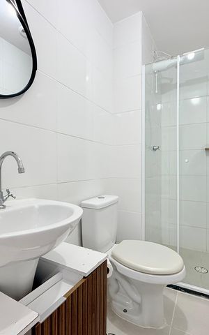 Apartamento para alugar com 24m², 1 quarto e sem vaga Apartamento para alugar com 24m², 1 quarto e sem vagaBanheiro