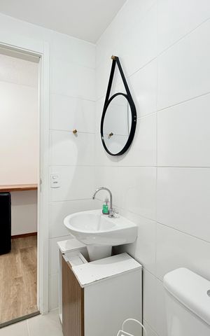 Apartamento para alugar com 24m², 1 quarto e sem vaga Apartamento para alugar com 24m², 1 quarto e sem vagaBanheiro