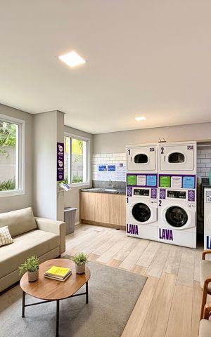 Apartamento para alugar com 24m², 1 quarto e sem vaga Apartamento para alugar com 24m², 1 quarto e sem vagaLavanderia