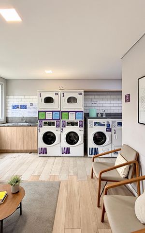 Apartamento para alugar com 24m², 1 quarto e sem vaga Apartamento para alugar com 24m², 1 quarto e sem vagaLavanderia