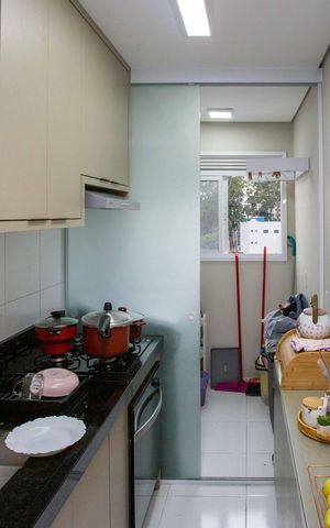 Apartamento à venda com 49m², 2 quartos e 1 vagaCozinha