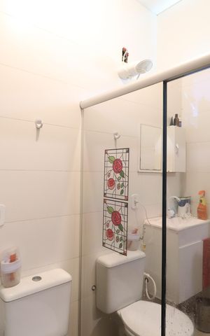Casa para alugar com 110m², 2 quartos e 3 vagasBanheiro do Quarto 2