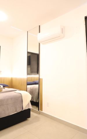 Studio para alugar com 40m², 1 quarto e 1 vagaQuarto