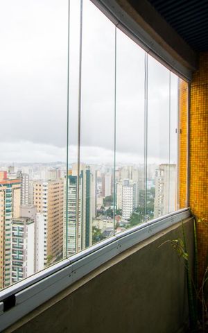 Apartamento à venda com 296m², 4 quartos e 4 vagas Apartamento à venda com 296m², 4 quartos e 4 vagasVaranda do quarto 3