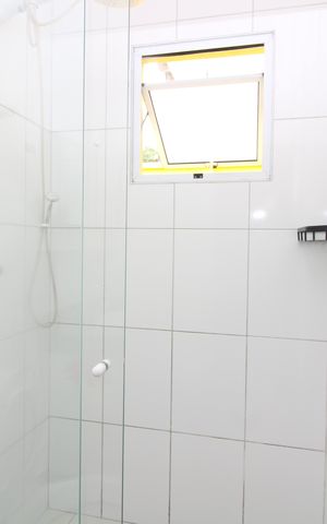 Casa de condomínio para alugar com 80m², 2 quartos e 1 vagaBanheiro da Suíte 2