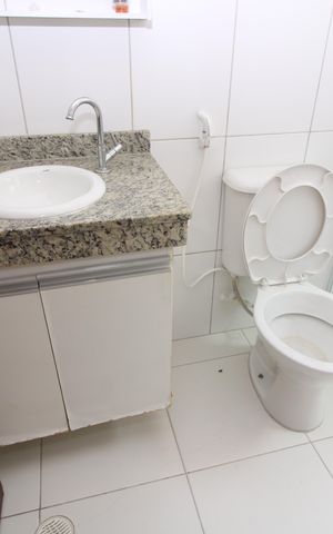 Casa de condomínio para alugar com 80m², 2 quartos e 1 vagaBanheiro da Suíte 2