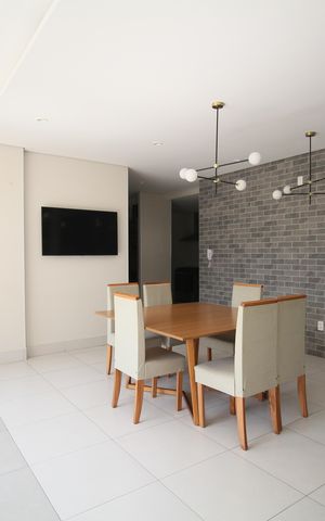 Apartamento para alugar com 45m², 2 quartos e 1 vagaÁrea comum - Salão de festas
