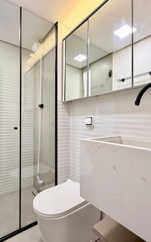 Apartamento para alugar com 50m², 2 quartos e 1 vaga Apartamento para alugar com 50m², 2 quartos e 1 vagaBanheiro Suíte 1