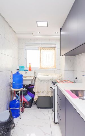 Apartamento à venda com 49m², 2 quartos e 1 vagaCozinha e Área de Serviço
