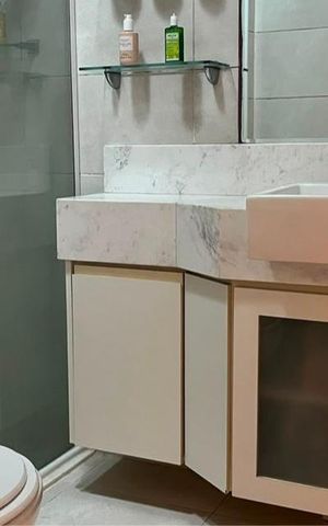 Apartamento à venda com 126m², 3 quartos e 3 vagas Apartamento à venda com 126m², 3 quartos e 3 vagasBanheiro