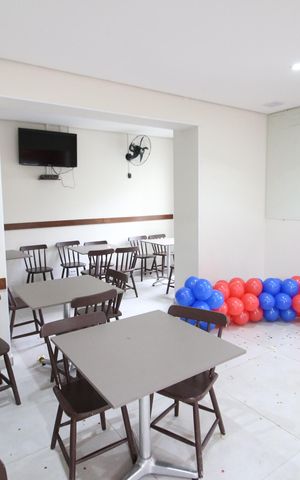 Apartamento para alugar com 63m², 2 quartos e 1 vagaÁrea comum - Salão de festas
