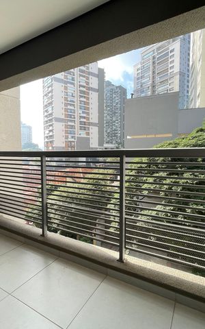 Studio para alugar com 29m², 1 quarto e sem vaga Studio para alugar com 29m², 1 quarto e sem vagaVaranda