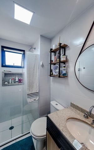 Apartamento à venda com 73m², 2 quartos e 1 vagaBanheiro da Suíte