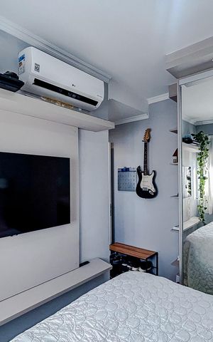 Apartamento à venda com 73m², 2 quartos e 1 vagaQuarto 2 - Suíte