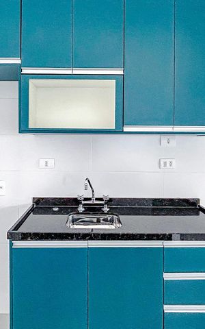 Apartamento à venda com 76m², 2 quartos e 1 vagaCozinha - Armários