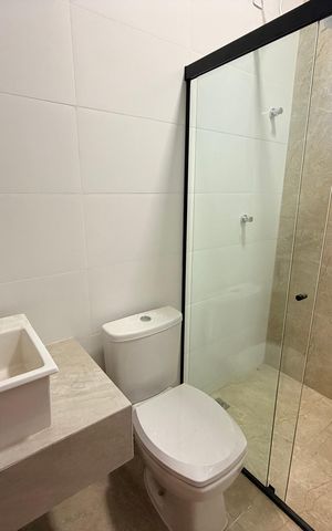 Studio para alugar com 29m², 1 quarto e sem vaga Studio para alugar com 29m², 1 quarto e sem vagaBanheiro