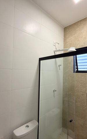 Studio para alugar com 29m², 1 quarto e sem vaga Studio para alugar com 29m², 1 quarto e sem vagaBanheiro