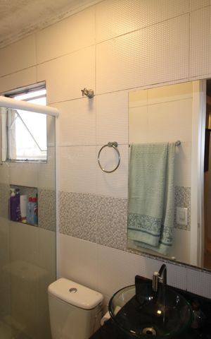Casa de condomínio à venda com 100m², 2 quartos e 2 vagasQuarto 1 - Banheiro