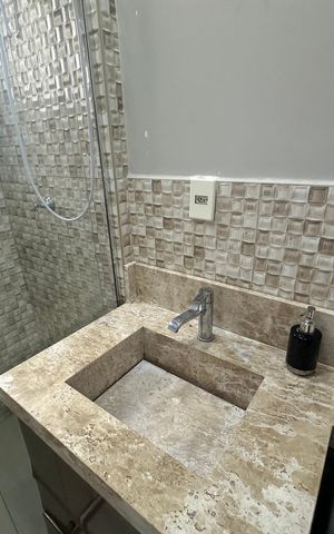 Apartamento para alugar com 59m², 2 quartos e 1 vaga Apartamento para alugar com 59m², 2 quartos e 1 vagaBanheiro da Suíte