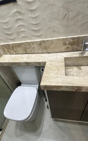 Apartamento para alugar com 59m², 2 quartos e 1 vaga Apartamento para alugar com 59m², 2 quartos e 1 vagaBanheiro