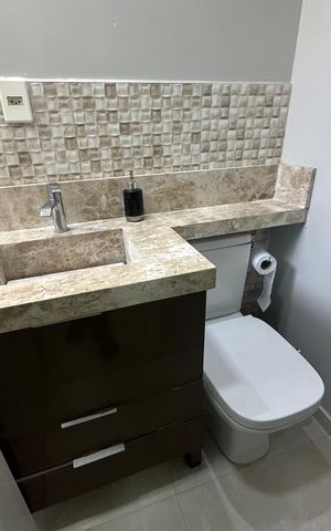Apartamento para alugar com 59m², 2 quartos e 1 vaga Apartamento para alugar com 59m², 2 quartos e 1 vagaBanheiro da Suíte
