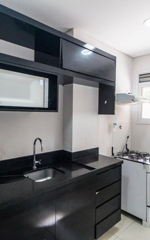 Apartamento para alugar com 46m², 1 quarto e 1 vaga Apartamento para alugar com 46m², 1 quarto e 1 vagaÁrea gourmet