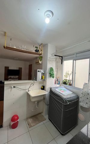 Apartamento à venda com 39m², 2 quartos e 1 vaga Apartamento à venda com 39m², 2 quartos e 1 vagaÁrea de serviço