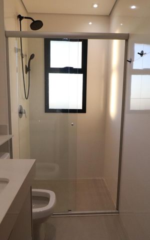 Apartamento para alugar com 124m², 2 quartos e 3 vagasBanheiro suite 1